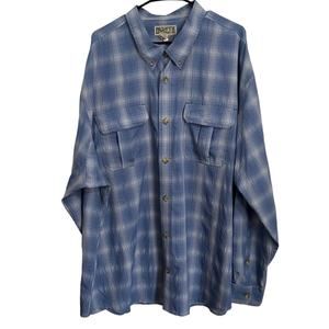 Duluth Trading Co Armachillo Relaxed Fit Long Sleeve Shirt Blue Men's Size 3XL